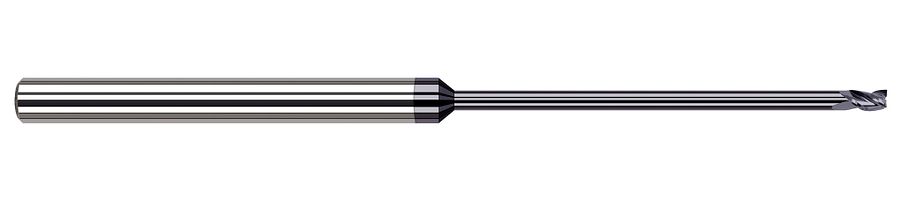 Picture of Harvey Tool 58331-C3 .031 Dia Carbide Stb FL 20x RCH EM, AlTiN End Mill Standard Flute Standard Helix Carbide AlTiN Single End Square Sharp